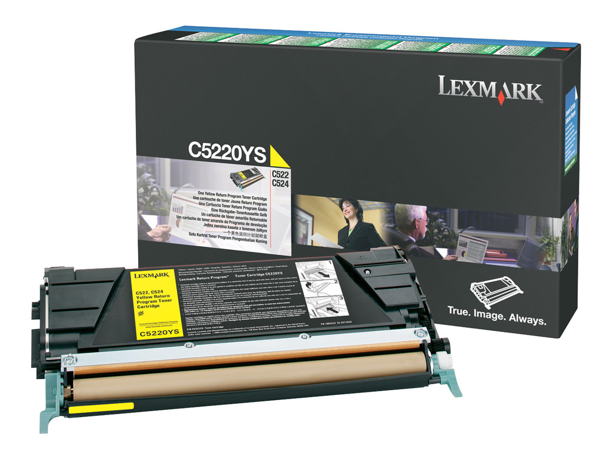 Lexmark - Gelb - Original - Tonerpatrone LCCP, LRP - fr Lexmark C522, C524, C530, C532, C534