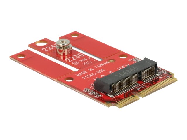 Delock Mini PCIe > M.2 Key E slot - Speicher-Controller - M.2 - 1 Sender/Kanal - M.2 Card - PCIe Mini Card