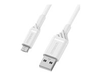 OtterBox Standard - USB-Kabel - USB (M) zu Micro-USB Typ B (M) - USB 2.0 - 1 m - Cloud Dream White