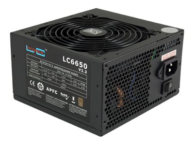 LC Power LC6650 V2.3 - Netzteil (intern) - ATX12V 2.3 - 80 PLUS Bronze - Wechselstrom 230 V - 650 Watt
