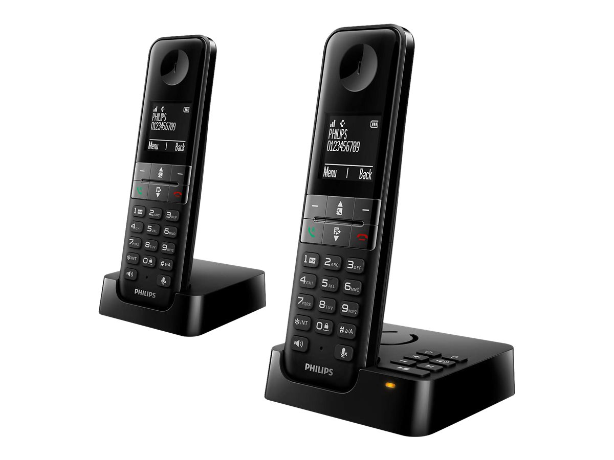 Philips D4752B - Schnurlostelefon - Anrufbeantworter mit Rufnummernanzeige - DECT\GAP + zusätzliches Handset