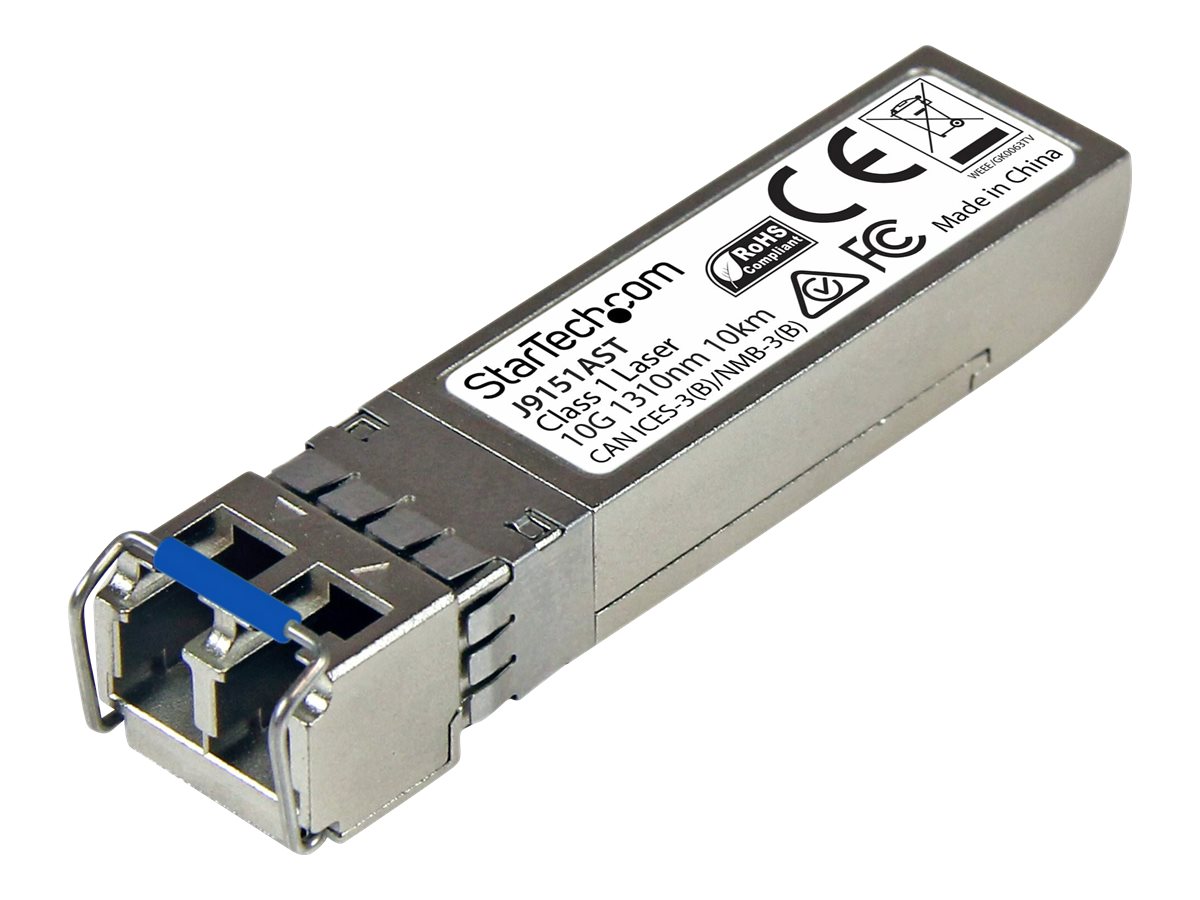 StarTech.com 10 Gigabit LWL SFP+ Transceiver Modul - HP J9151A kompatibel - SM LC mit DDM - 10km - 10GBase-LR - SFP+-Transceiver