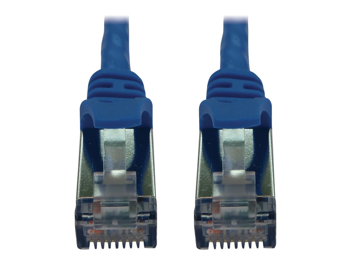 Eaton Tripp Lite Series Cat6a 10G Snagless Shielded Slim STP Ethernet Cable (RJ45 M/M), PoE, Blue, 3 ft. (0.9 m) - Netzwerkkabel