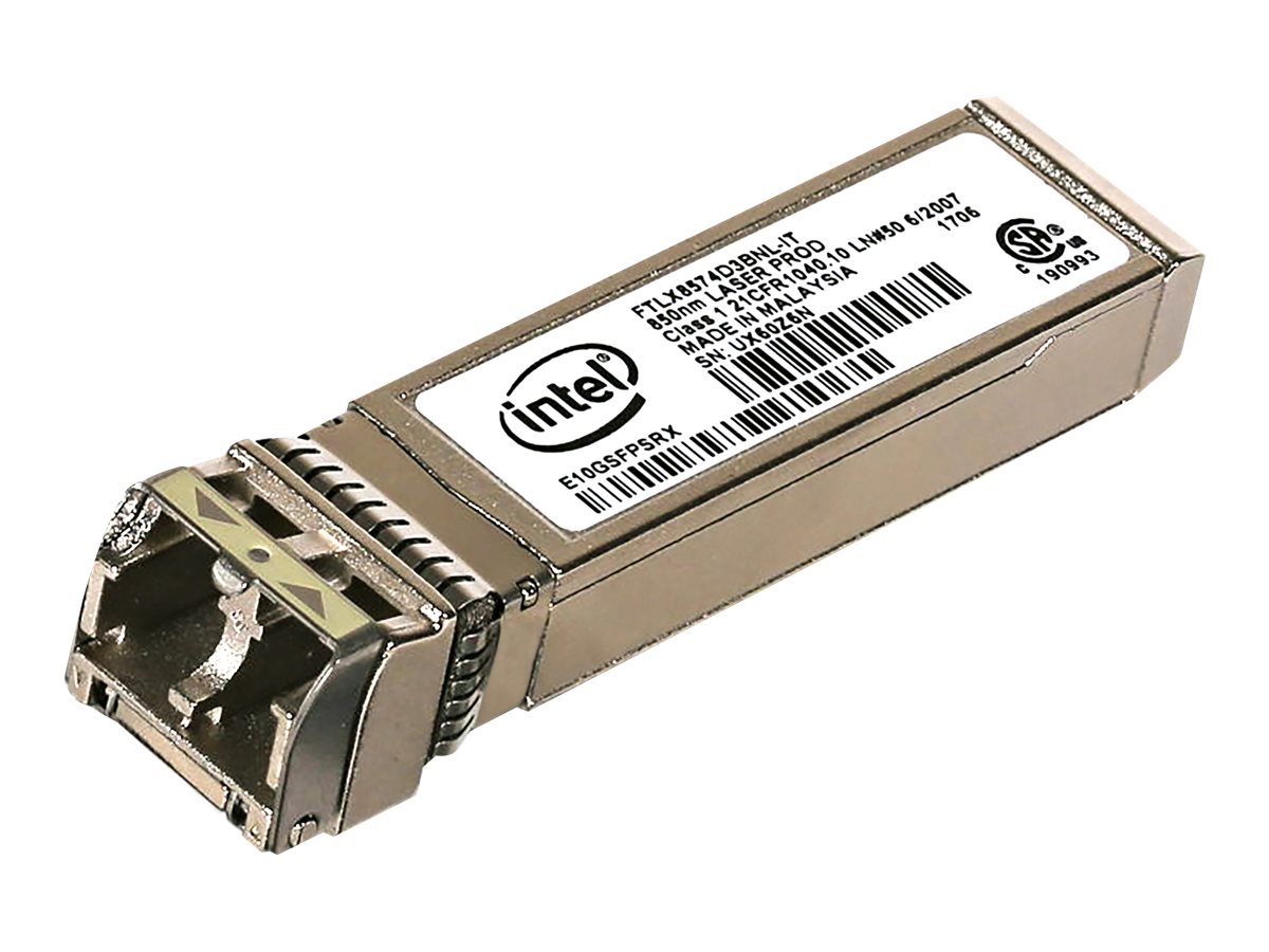 Intel Ethernet SFP+ SR Optics - SFP+-Transceiver-Modul - 10GbE - 1000Base-SX, 10GBase-SR - LC - 850 nm