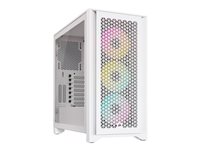 CORSAIR iCUE 4000D RGB Airflow - Mid tower - E-ATX - Seitenteil mit Fenster (gehrtetes Glas) - keine Spannungsversorgung (ATX) 