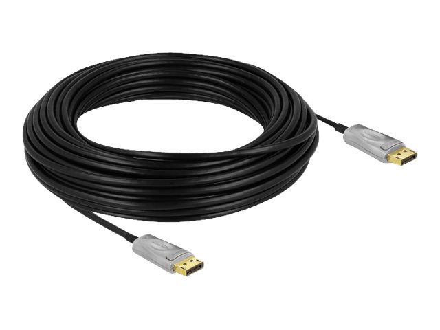 Delock - DisplayPort-Kabel - DisplayPort (M) zu DisplayPort (M) - DisplayPort 1.4 - 25 m - aktiv, untersttzt 8K UHD (7680 x 432