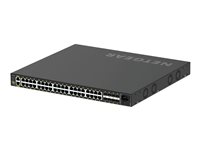 NETGEAR AV Line M4250-40G8XF-PoE+ - Switch - L3 - managed - 40 x 10/100/1000 (PoE+) + 8 x 1 Gigabit / 10 Gigabit SFP+ - Seite-zu