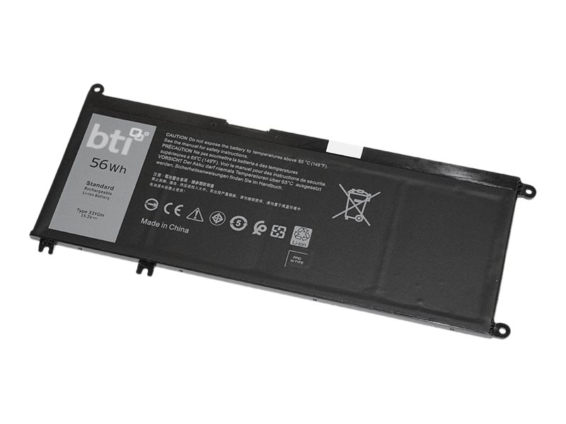 BTI 33YDH-BTI - Laptop-Batterie (gleichwertig mit: Dell 33YDH, Dell PVHT1, Dell 99NF2, Dell 7FHHV) - Lithium-Polymer - 4 Zellen 