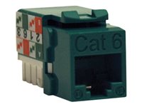 Tripp Lite Cat6/Cat5e 110 Punch Down Keystone Jack - Modulare Eingabe - CAT 6 - RJ-45 - grn