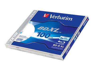 Verbatim - BD-R XL - 100 GB 4x - mit Tintenstrahldrucker bedruckbare Oberflche - Jewel Case (Schachtel)