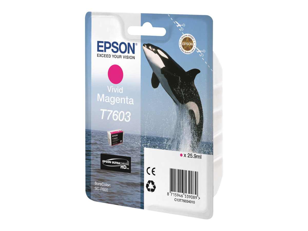 Epson T7603 - 26 ml - Vivid Magenta - Original - Blisterverpackung - Tintenpatrone