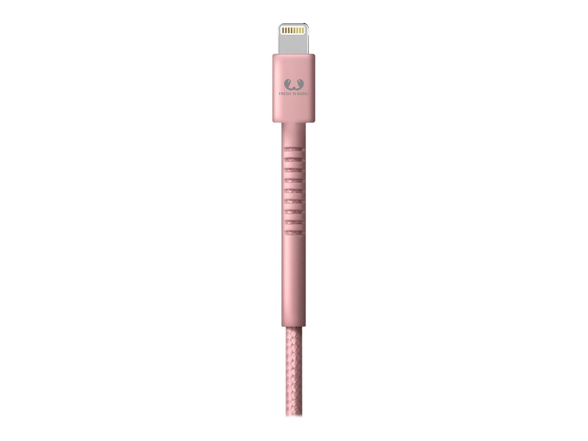 Fresh 'n Rebel - Lightning-Kabel - Lightning männlich zu USB-C männlich - 3 m - Dusty Pink - für Apple iPad/iPhone/iPod (Lightni