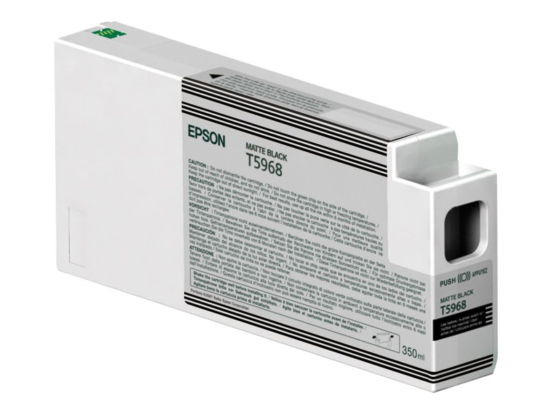 Epson T5968 - 350 ml - mattschwarz - Original - Tintenpatrone - fr Stylus Pro 7700, Pro 7890, Pro 7900, Pro 9700, Pro 9890, Pro