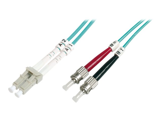 DIGITUS Professional - Patch-Kabel - ST multi-mode (M) zu LC Multi-Mode (M) - 1 m - Glasfaser - Duplex
