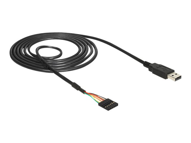 DeLock Converter USB 2.0 > Serial-TTL 6 pin socket Pinheader 1.8 m (5 V) - Serieller Adapter - USB - Seriell