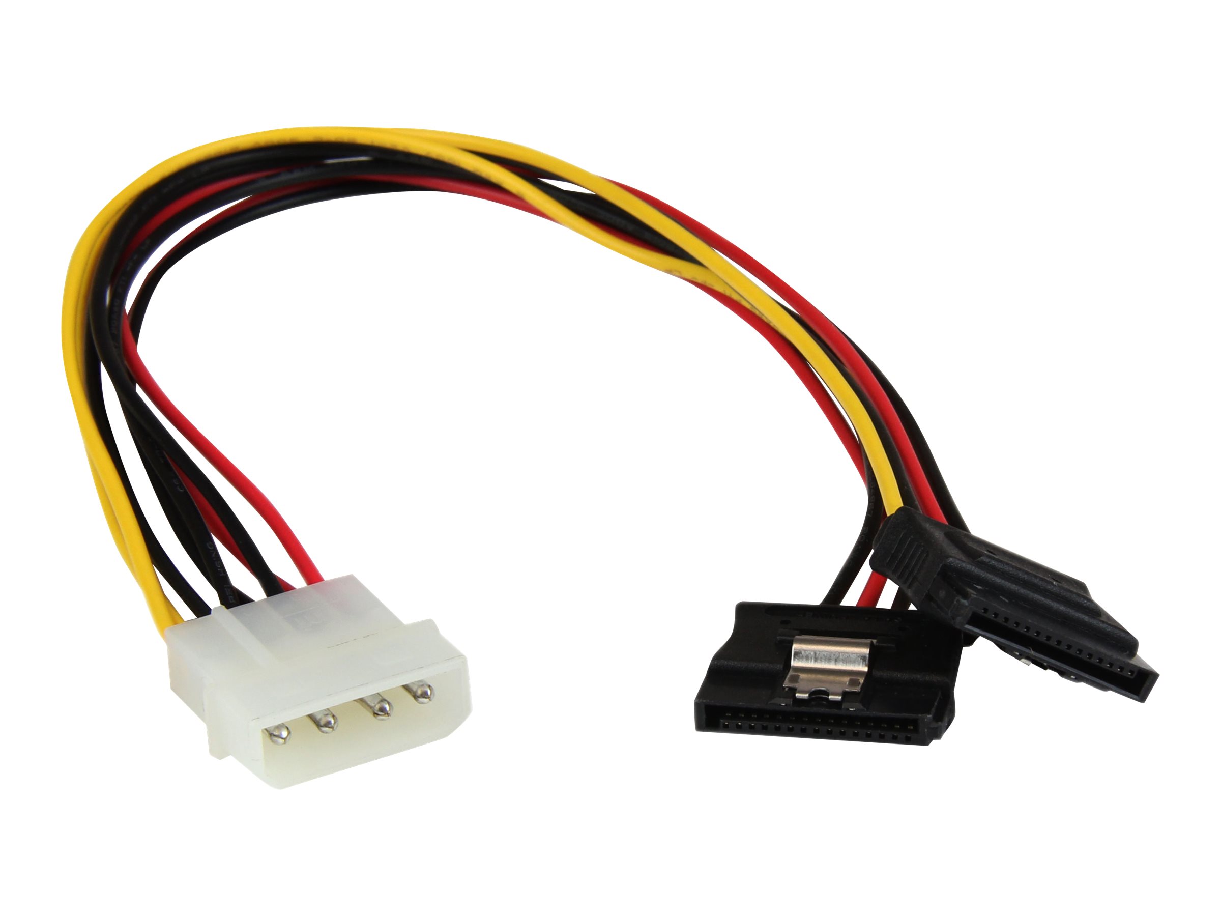 StarTech.com 30 cm 4-Pin LP4 auf SATA Y-Stromkabel - LP4 zu Serial-ATA Splitter Y-Kabel (PYO2LP4LSATA) - Netzteil - interne Stro