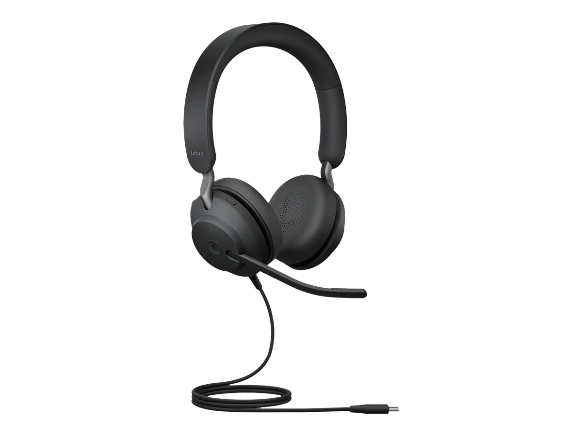 Jabra Evolve2 40 SE MS Stereo - Headset - On-Ear - kabelgebunden - USB-C - Geruschisolierung
