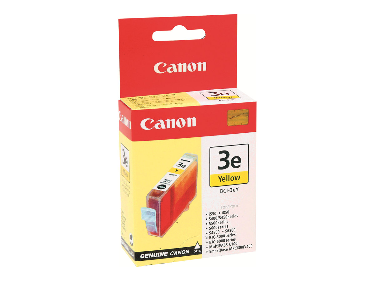 Canon BCI-3EY - 13 ml - Gelb - Original - Tintenbehälter - für BJC-6200; i550, 6500, 850; S400, 500, 520, 530, 630, 6300, 750; S
