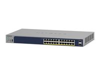 NETGEAR Smart GS728TP - Switch - L3 Lite - Smart - 16 x 10/100/1000 (PoE) + 8 x 10/100/1000 (PoE+) + 4 x SFP - an Rack montierba