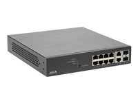 Axis T8508 PoE+ Network Switch - Switch - managed - 8 x 10/100/1000 (PoE+) + 2 x Combo Gigabit SFP (Uplink) - Desktop, an Rack m