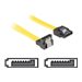Delock - SATA-Kabel - Serial ATA 150/300 - SATA (W) zu SATA (W) - 30 cm - nach unten gewinkelter Stecker, eingerastet, gerader S