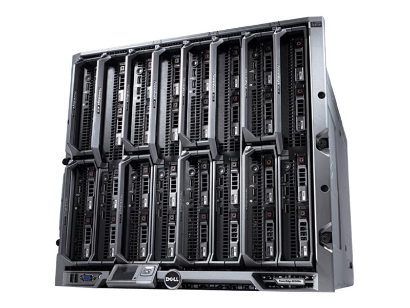 [Wiederaufbereitet] Dell PowerEdge M1000E - Rack-Montage - 10U - bis zu 32 Blades - USB/VGA