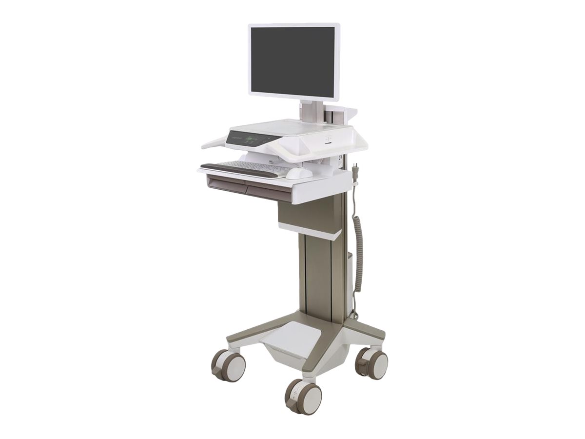 Ergotron CareFit Pro - Wagen - Electric Lift - fr LCD-Display / PC-Ausrstung - verriegelbar - medizinisch