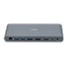 LINDY - Dockingstation - USB-C 3.2 Gen 1 / Thunderbolt 3 / Thunderbolt 4 - HDMI, 2 x DP - 1GbE - 24 Watt