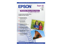Epson Premium - Glnzend - Super A3/B (330 x 483 mm) - 255 g/m - 20 Blatt Fotopapier - fr SureColor SC-P700, P7500, P900, P950
