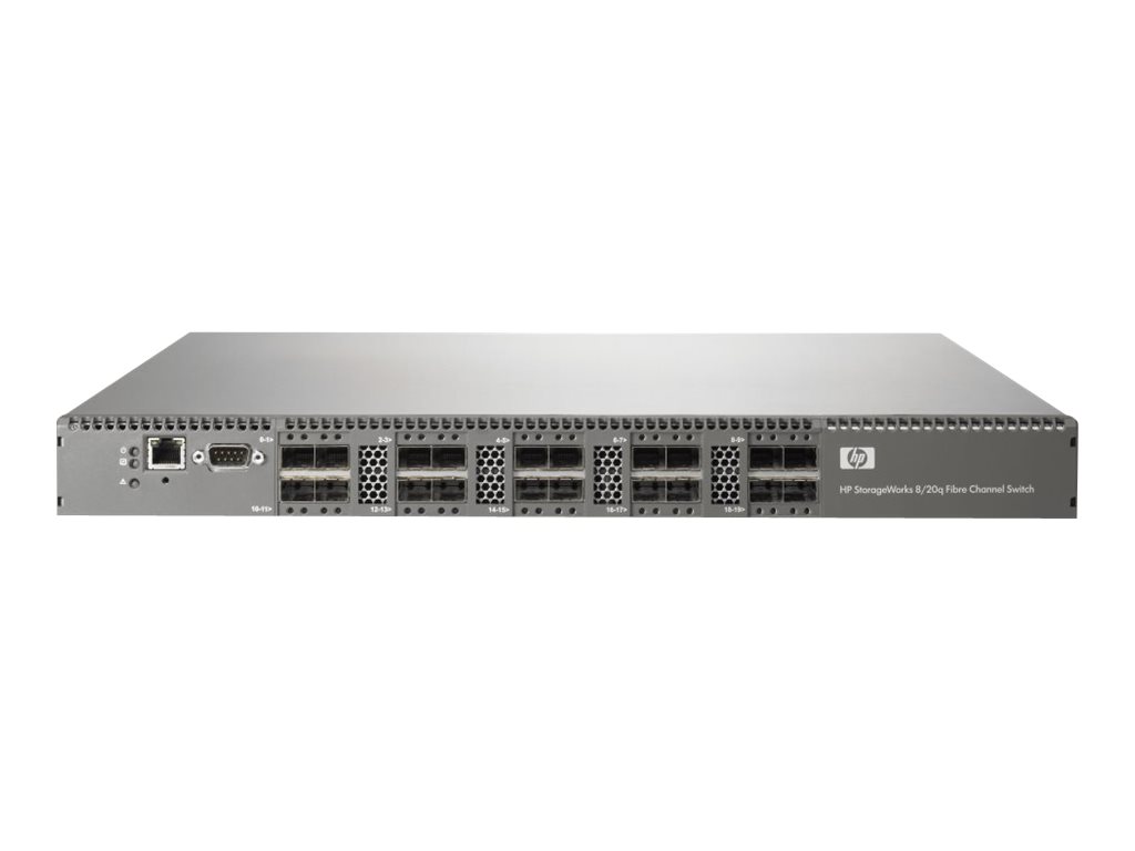 HPE 8/20q Fibre Channel Switch - Switch - managed - 8 x 8GB Fibre Channel SFP+ - an Rack montierbar