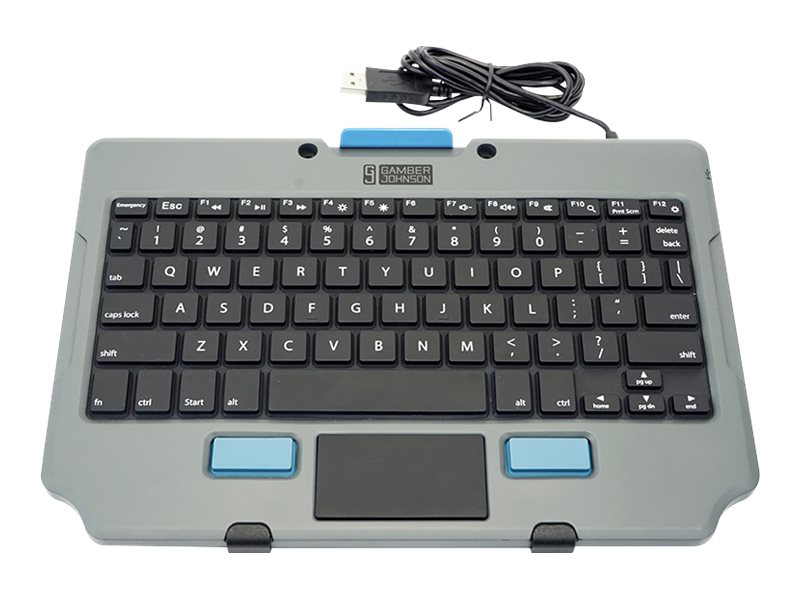 Gamber-Johnson Quick Release Keyboard Cradle - Montagekomponente (Cradle) - fr Tastatur - Schwarz - Montageschnittstelle: 75 x 