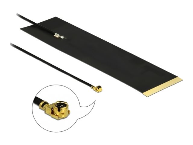 DeLOCK LTE Antenna MHF I plug 1.9 - 3.9 dBi 1.13 15 cm FPC internal self adhesive - Antenne - Smart Home - 1.9 - 3.9 dBi
