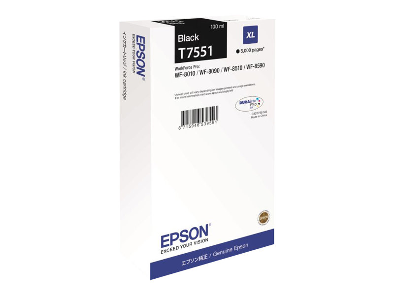 Epson T7551 - 100 ml - Grsse XL - Schwarz - Original - Tintenpatrone
