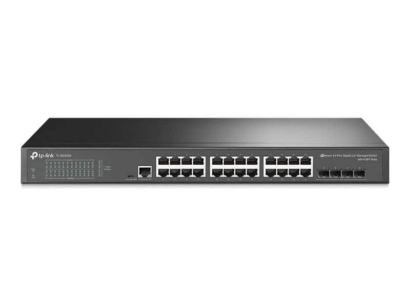 TP-Link JetStream TL-SG3428 V2.26 - Switch - managed - 24 x 10/100/1000 + 4 x Gigabit SFP - an Rack montierbar