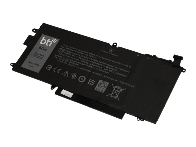 BTI K5XWW-BTI - Laptop-Batterie (gleichwertig mit: Dell K5XWW, Dell N18GG, Dell 725KY, Dell 451-BBZC, Dell 6CYH6) - Lithium-Poly