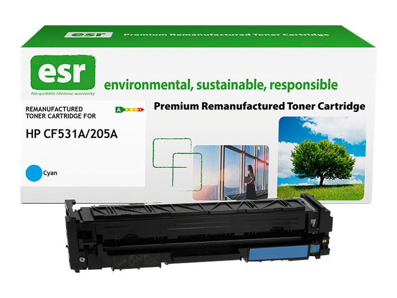 ESR - Cyan - kompatibel - Karton - wiederaufbereitet - Tonerpatrone (Alternative zu: HP CF531A)