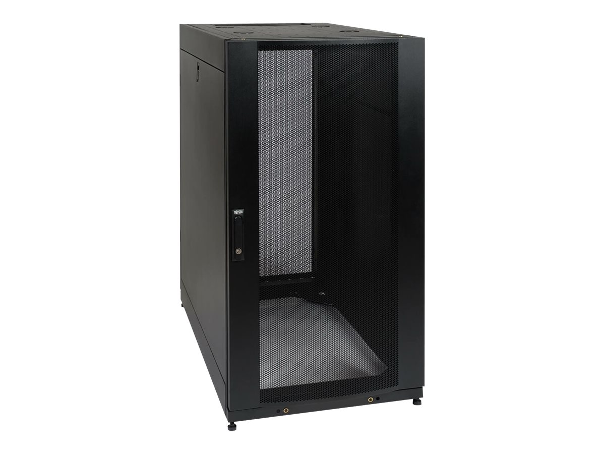 Tripp Lite 25U Rack Enclosure Server Cabinet Shock Pallet w/ Doors & Sides - Schrank Netzwerkschrank - Schwarz - 25U - 48.3 cm (