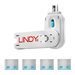 Lindy USB Port Blocker - USB-Portblocker - Blau (Packung mit 4)