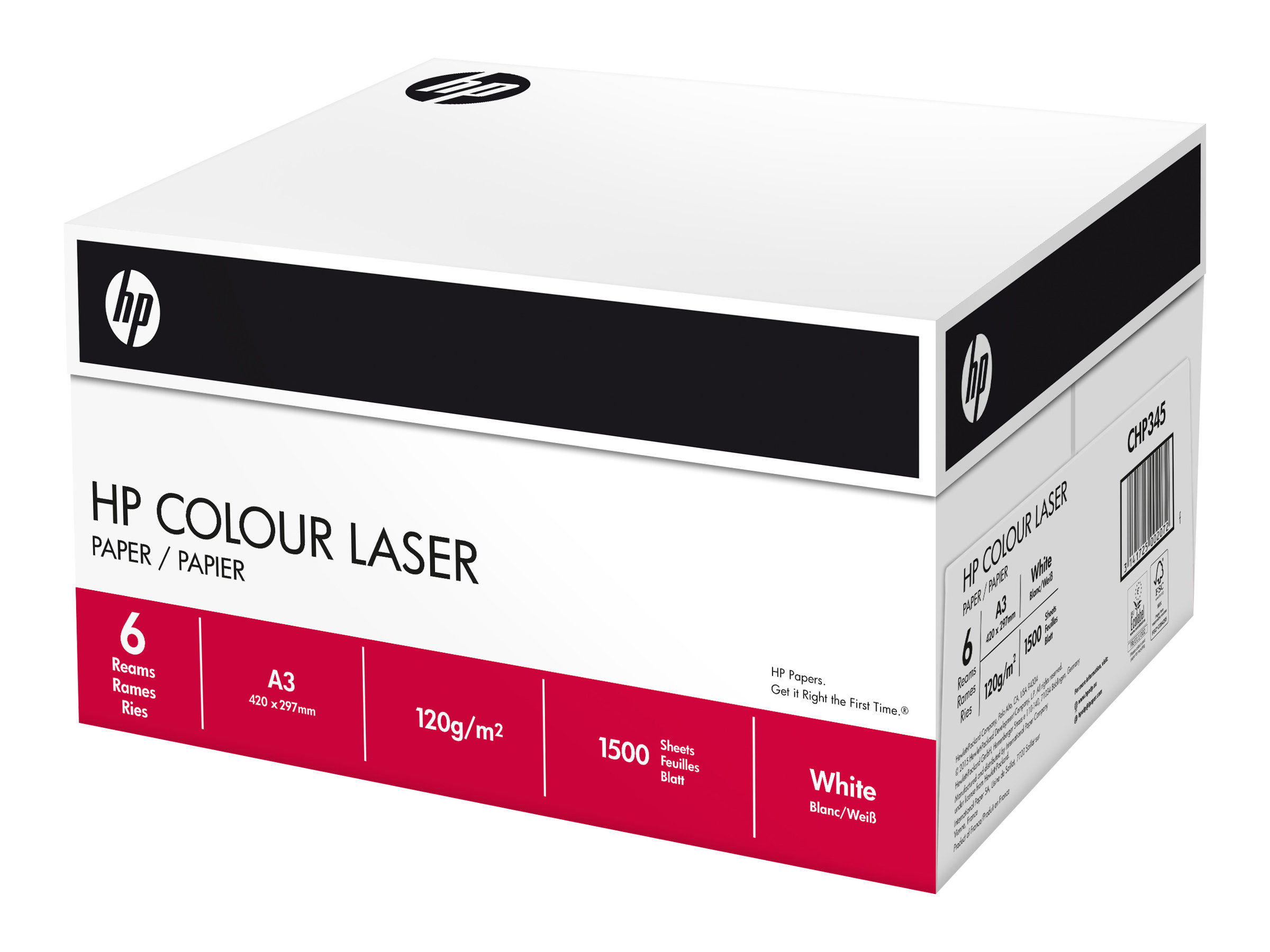 HP Color Laser Paper - A3 (297 x 420 mm) - 120 g/m - 250 Stck. Normalpapier - fr LaserJet Enterprise MFP M725; LaserJet Enterp