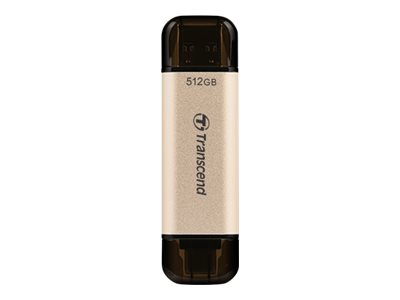 Transcend JetFlash 930C - USB-Flash-Laufwerk - 128 GB - USB 3.2 Gen 1 / USB-C - Gold