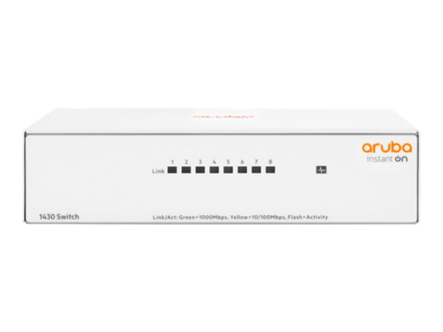 HPE Aruba Instant On 1430 8G Switch - Switch - unmanaged - 8 x 10/100/1000 - Desktop, wandmontierbar - BTO