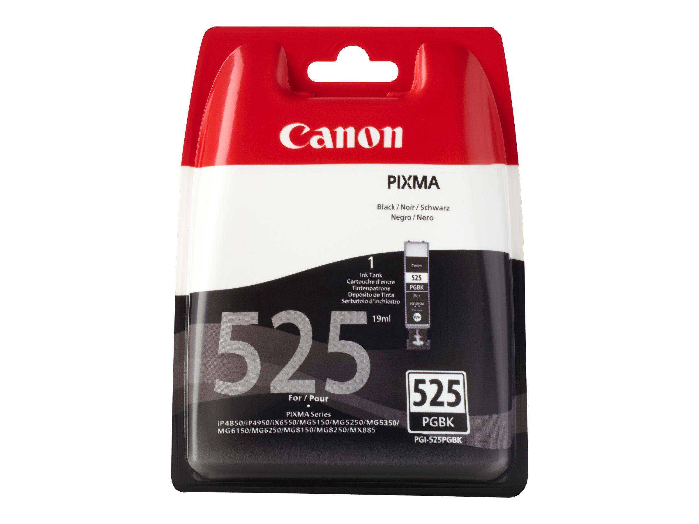 Canon PGI-525PGBK - 19 ml - pigmentiertes Schwarz - Original - Blister mit Diebstahlsicherung - Tintenbehälter