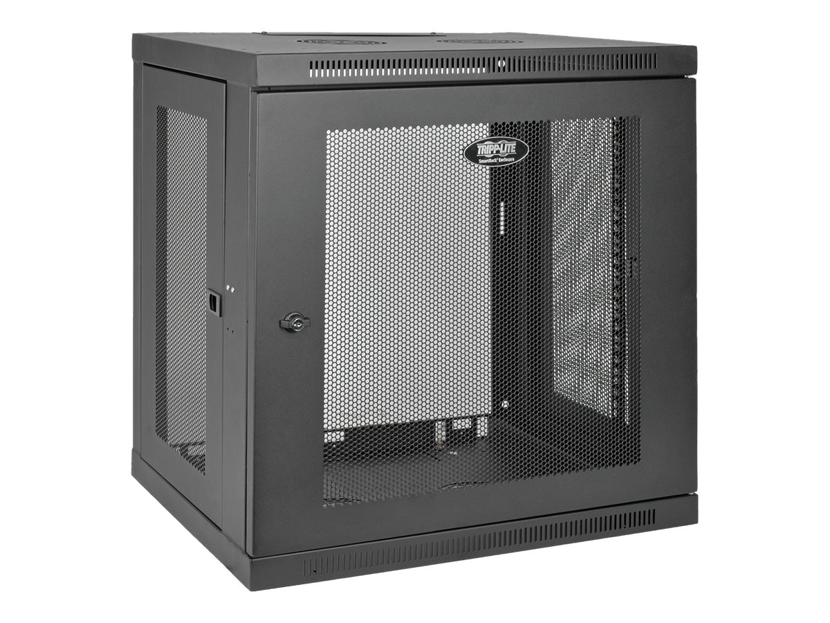 Tripp Lite 12U Wall Mount Rack Enclosure Server Cabinet w/ Door & Side Panels - Schrank Netzwerkschrank - geeignet fr Wandmonta