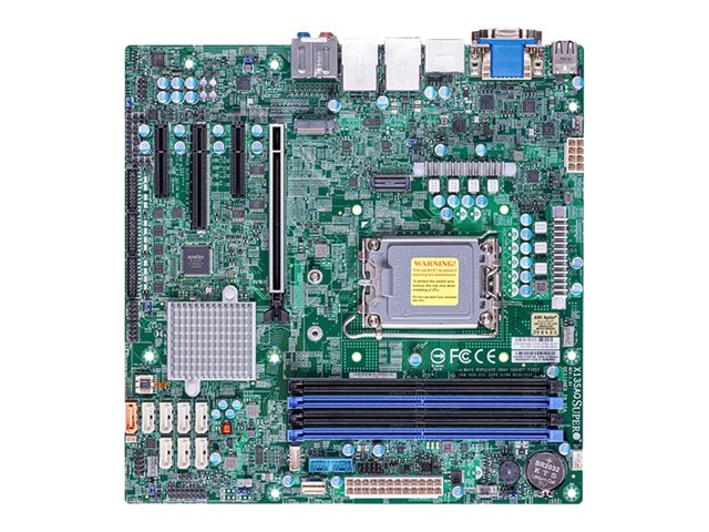 SUPERMICRO X13SAQ - Motherboard - micro ATX - LGA1700-Sockel - Q670E Chipsatz - USB 3.1 Gen 1, USB 3.1 Gen 2, USB-C 3.2 Gen 2x2