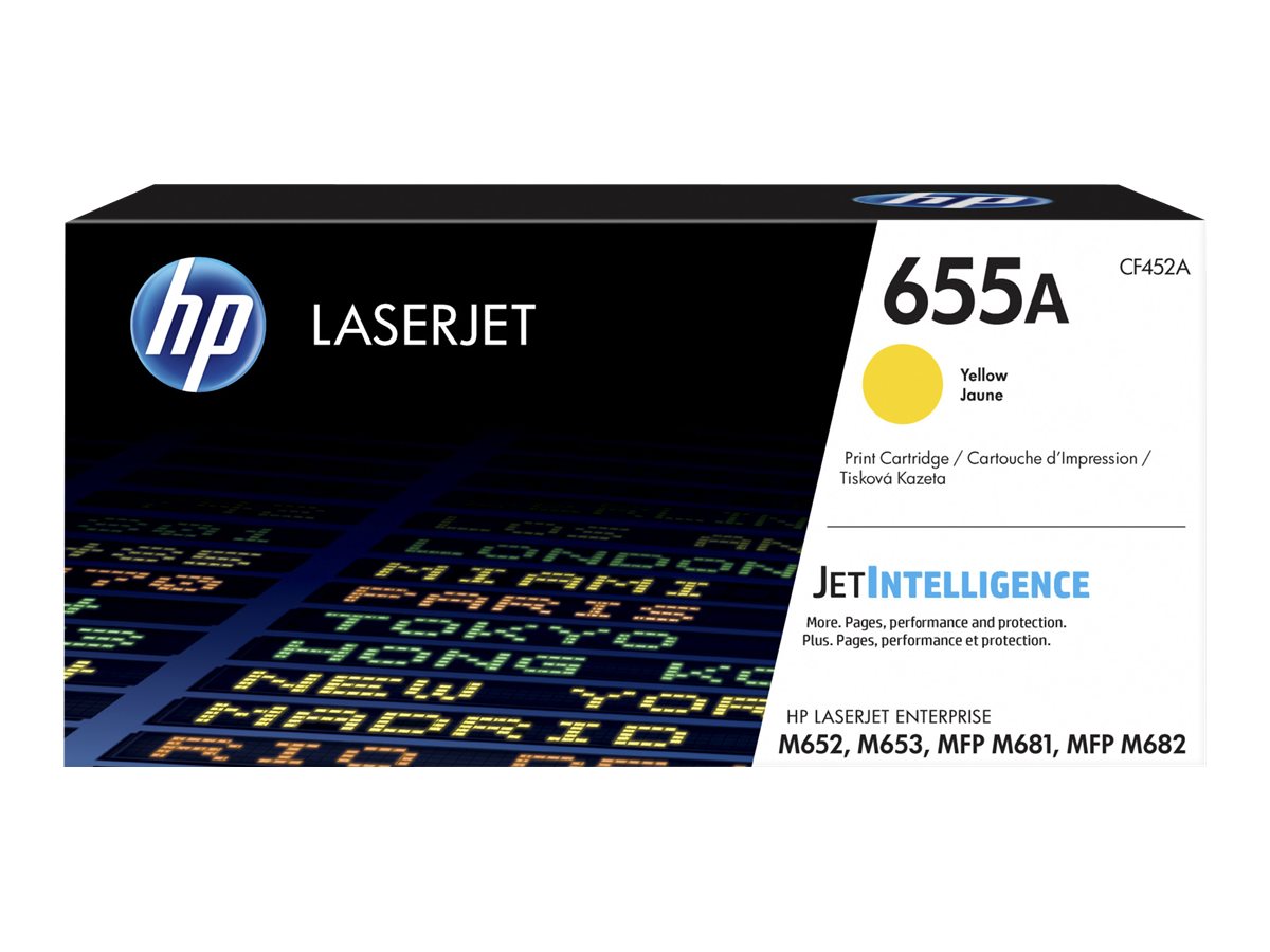 HP 655A - Gelb - Original - LaserJet - Tonerpatrone (CF452A) - fr Color LaserJet Enterprise M652, M653; LaserJet Enterprise Flo