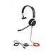 Jabra Evolve 40 UC mono - Headset - On-Ear - konvertierbar - kabelgebunden