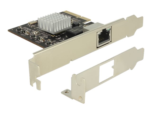 DeLock PCI Express Card > 1 x 10 Gigabit LAN NBASE-T RJ45 - Netzwerkadapter - PCIe 2.0 x4 Low-Profile - 10Gb Ethernet