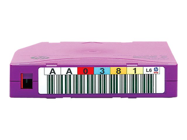 HPE Ultrium RW Custom Labeled No Case Data Cartridge - 20 x LTO Ultrium 6 6.25 TB - etikettiert - lila - fr StorageWorks SAS Ra