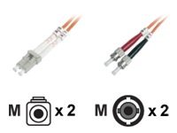 M-CAB - Netzwerkkabel - LC Multi-Mode (M) zu ST multi-mode (M) - 2 m - Glasfaser - 50/125 Mikrometer