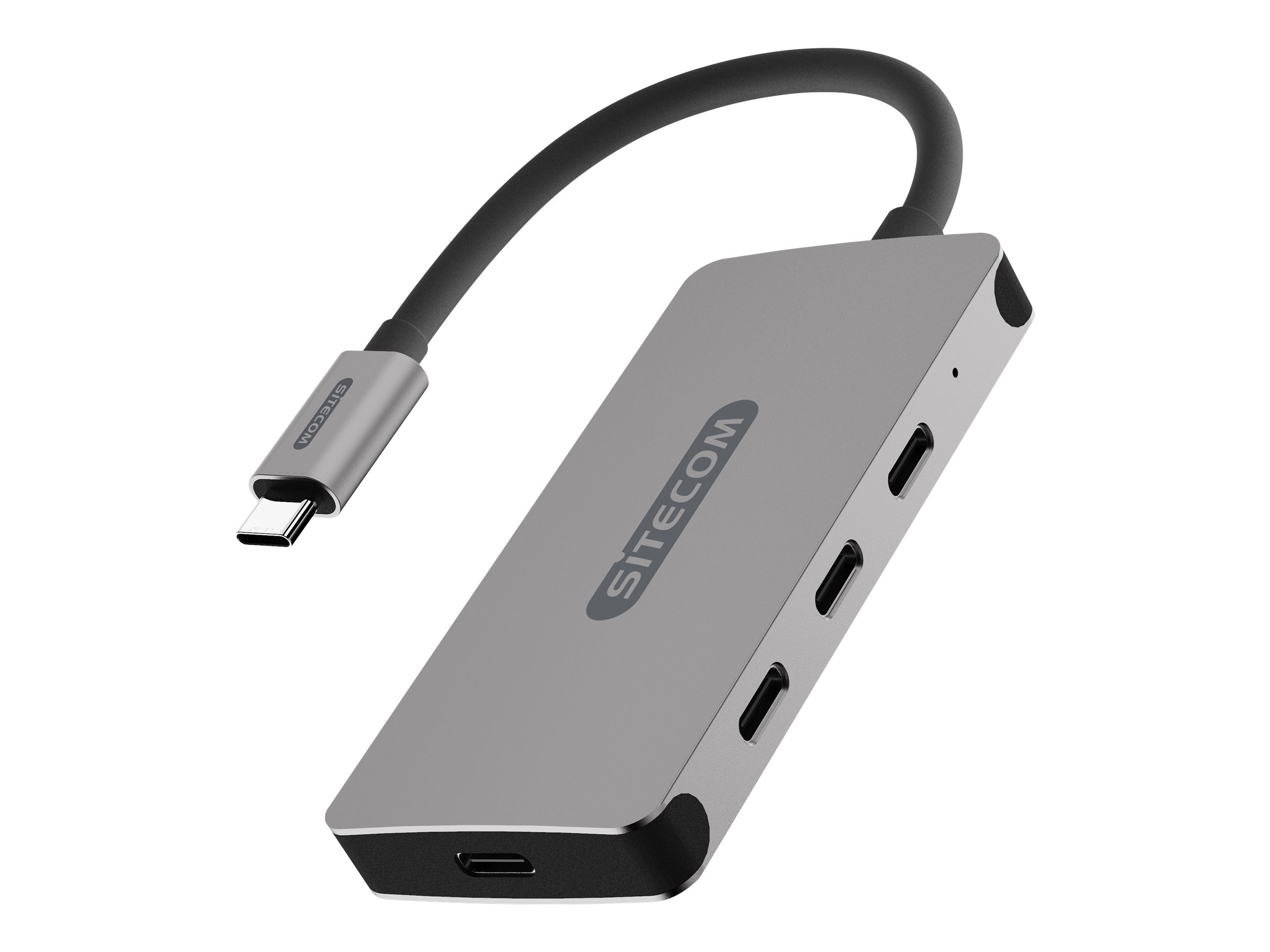 Sitecom CN 386 - Hub - 3 x USB-C + 1 x USB-C (Spannungsversorgung) - Desktop